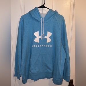 Under Armour 3x light blue pullover hoodie